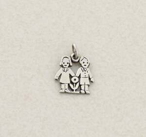Sterling Silver James Avery Little Boy or Girl Charm or Pendant 1/2" x 1/2"